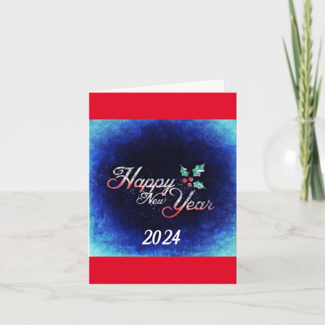 Happy New Year 2024 Holiday Card (Front)