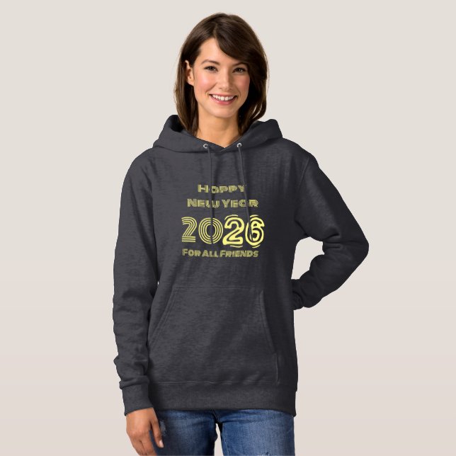 Happy New Year 2024 Hooded Sweatshirt (Front Full)