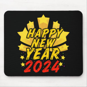 Happy New Year 2024 Mouse Pad