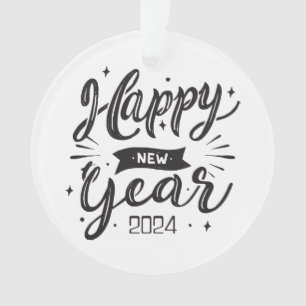 Happy new year 2024  ornament