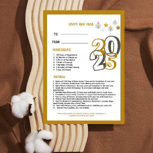 Happy New Year 2024   Recipe for an Amazing Year  Invitation