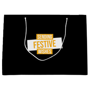 Happy new year 2024 -sending festive wishes large gift bag