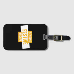 Happy new year 2024 -sending festive wishes luggage tag