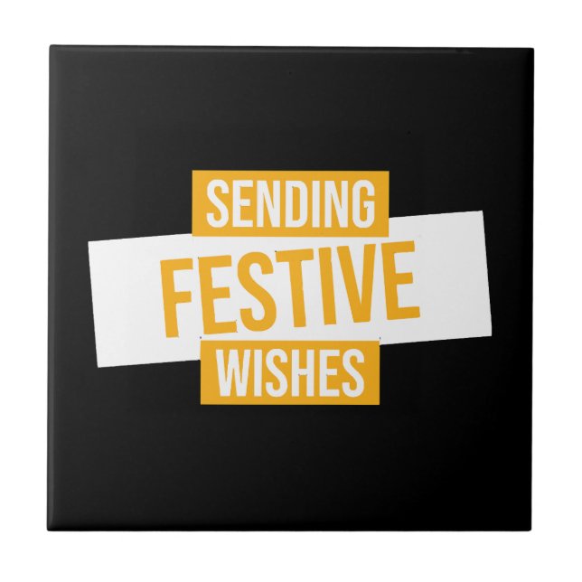 Happy new year 2024 -sending festive wishes tile (Front)