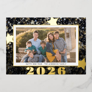Happy New Year 2024 Star Confetti Photo