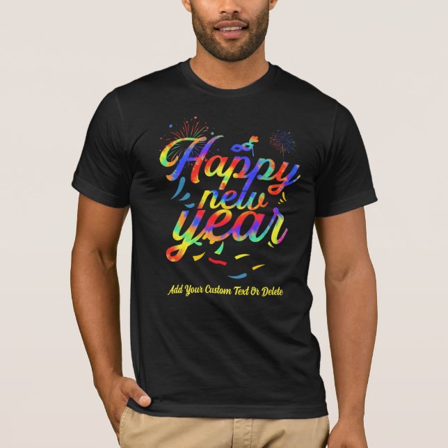 Happy New year 2024 Tie Dye Party 2024 T-Shirt (Front)