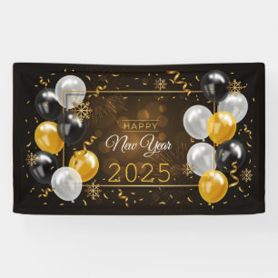 Happy New Year 2025 Banner