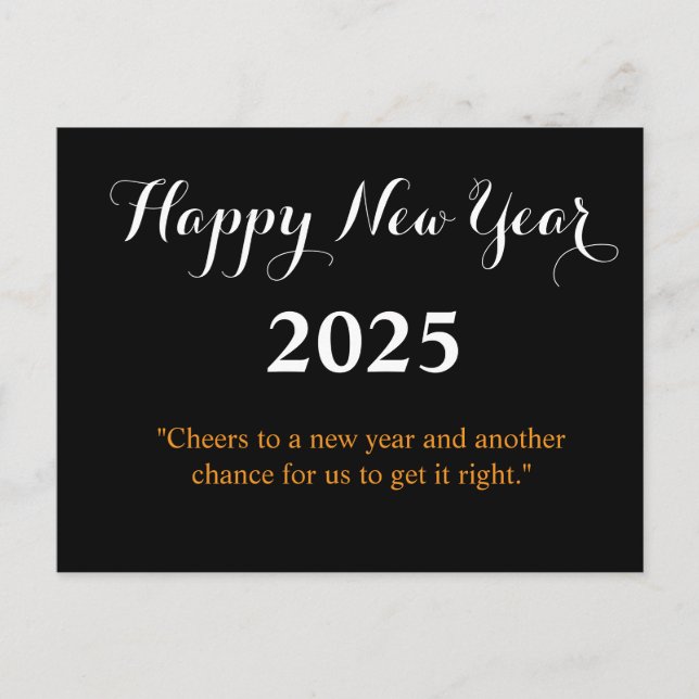 Happy New Year 2025 Card (Front)