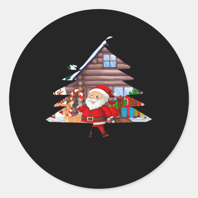 Happy New Year 2025  Classic Round Sticker (Front)