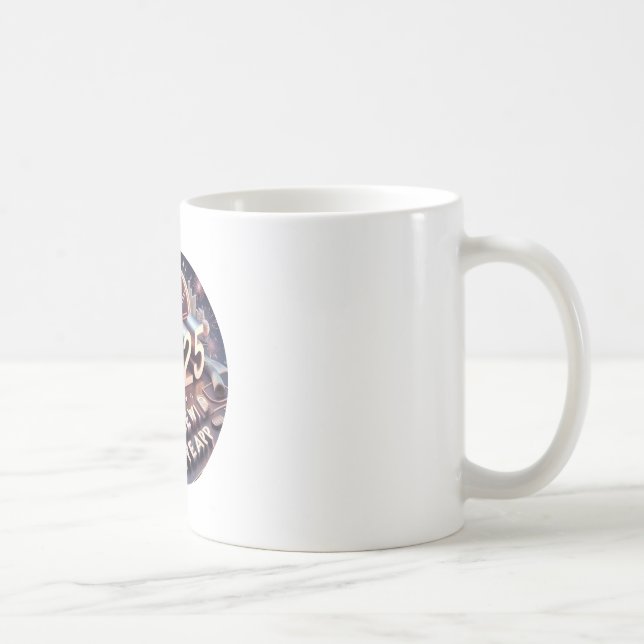 happy new year 2025 coffee mug (Right)