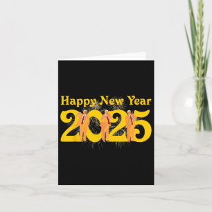 Happy New Year 2025 Funny Trump Dance Fireworks Ce Card