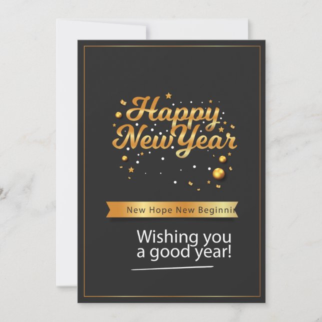 happy new year 2025 holiday card (Front)