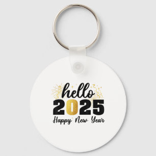 Happy New Year 2025 New Year Party Friends Family  Key Ring