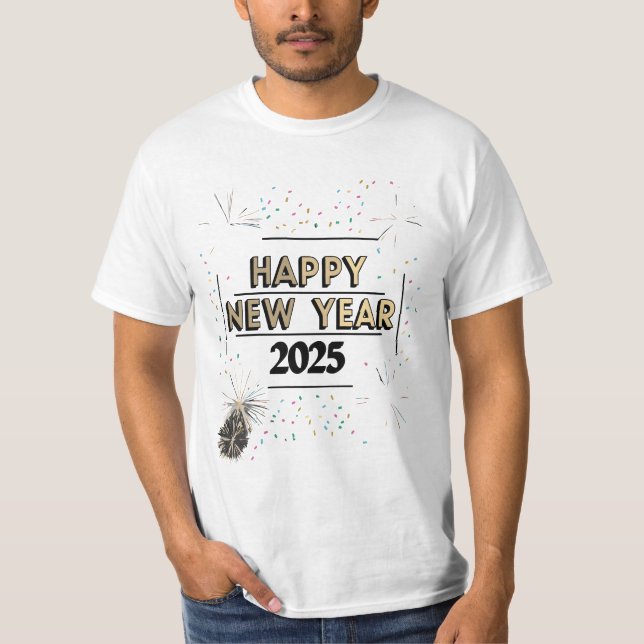 Happy New Year 2025 T-Shirt (Front)