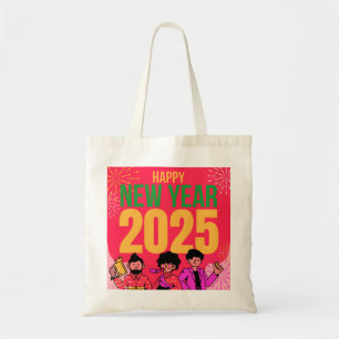 Happy New Year 2025 Tote Bag