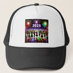 Happy New Year 2025 Trucker Hat