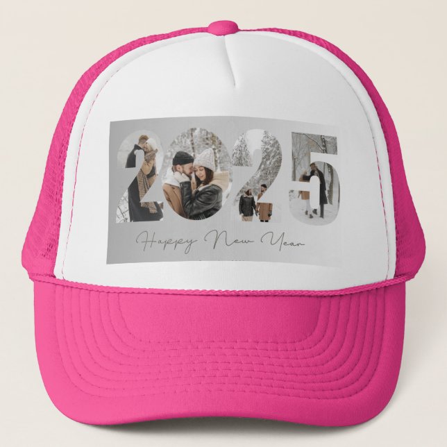Happy New Year 2025  Trucker Hat (Front)