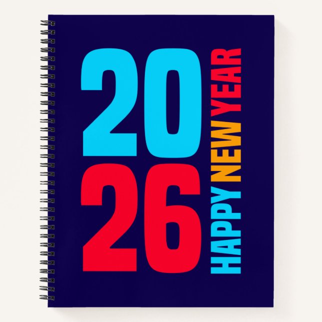 Happy New Year 2026-34568 Notebook (Front)