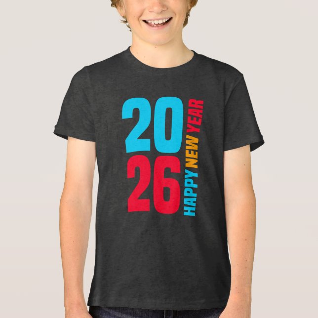 Happy New Year 2026-34568 Tri-Blend Shirt (Front)