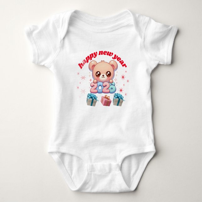 Happy New Year 2026 Baby Bodysuit  (Front)