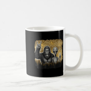 Happy New Year 2026 Bigfoot Alien Lovers New Years Coffee Mug