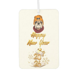 happy new year 2026 car air freshener
