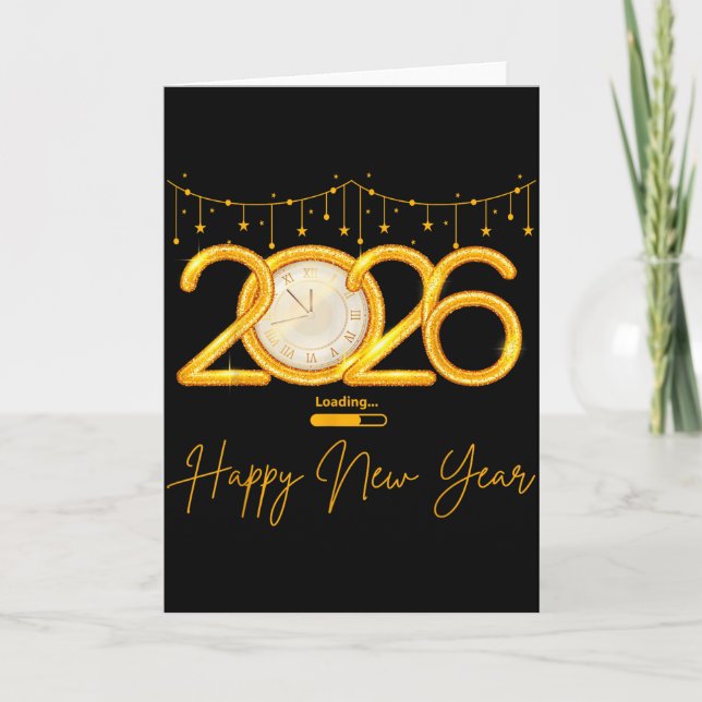 Happy New Year 2026  Card (Front)
