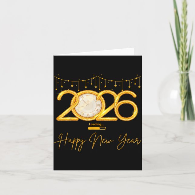 Happy New Year 2026  Card (Front)