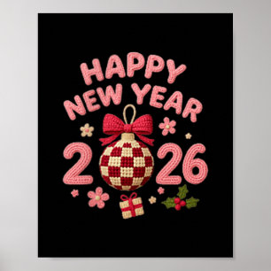 Happy New Year 2026 Celebration Cheer For Festive  Poster
