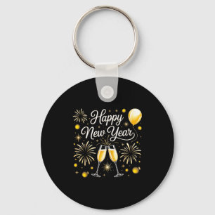 Happy New Year 2026 Celebration Design With Champa Key Ring