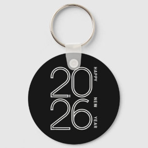Happy New Year 2026 Celebration Eve Party Men Wome Key Ring