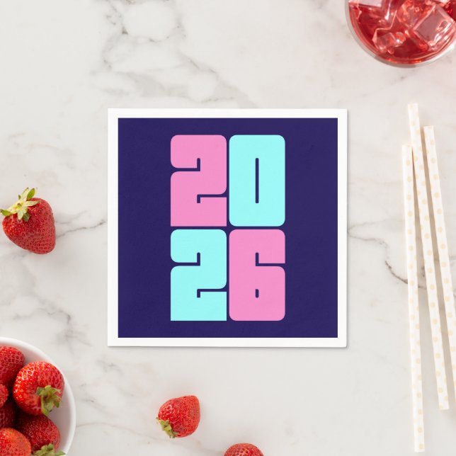 Happy New Year 2026 Celebration Napkin (Insitu)
