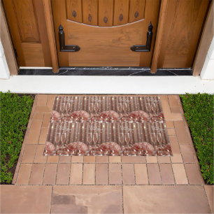 happy new year 2026 champagne glow doormat