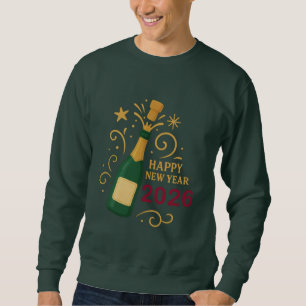 Happy New Year 2026 Champagne   Men’s Sweatshirt