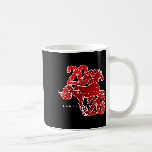 Happy New Year 2026 Chinese New Year 2026 Year Of  Coffee Mug (Right)