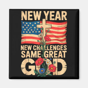 Happy New Year 2026 Christian Challenges Same Grea Magnet