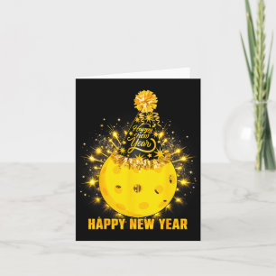 Happy New Year 2026 Ckleball Party Hat New Years E Card