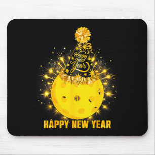 Happy New Year 2026 Ckleball Party Hat New Years E Mouse Pad