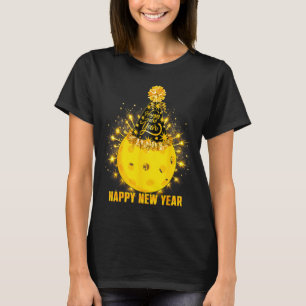 Happy New Year 2026 Ckleball Party Hat New Years E T-Shirt