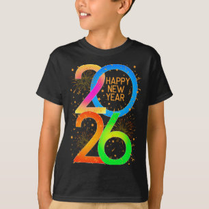 Happy New Year 2026 Color P New Year Eve's Men Wom T-Shirt