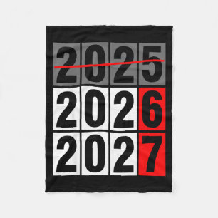 Happy New Year 2026 Coming Soon 2027 67 Meme Six S Fleece Blanket