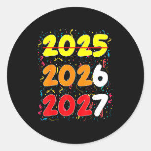 Happy New Year 2026 Coming Soon 2027 Funny 67 Meme Classic Round Sticker