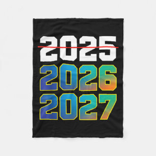 Happy New Year 2026 Coming Soon 2027 Funny 67 Meme Fleece Blanket