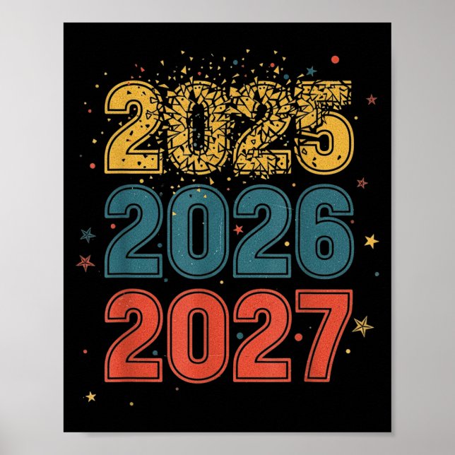 Happy New Year 2026 Coming Soon 2027 Funny 67 Meme Poster (Front)