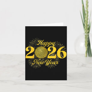 Happy New Year 2026 Countdown Party Trip Matching  Card