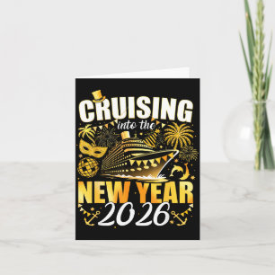 Happy New Year 2026 Cruising Into The New Year 202 Card