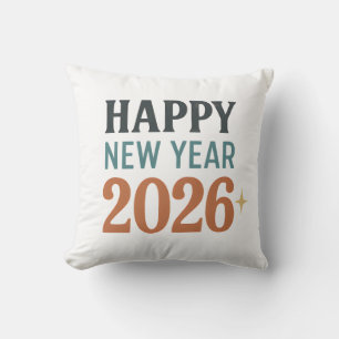 Happy New Year 2026 Cushion