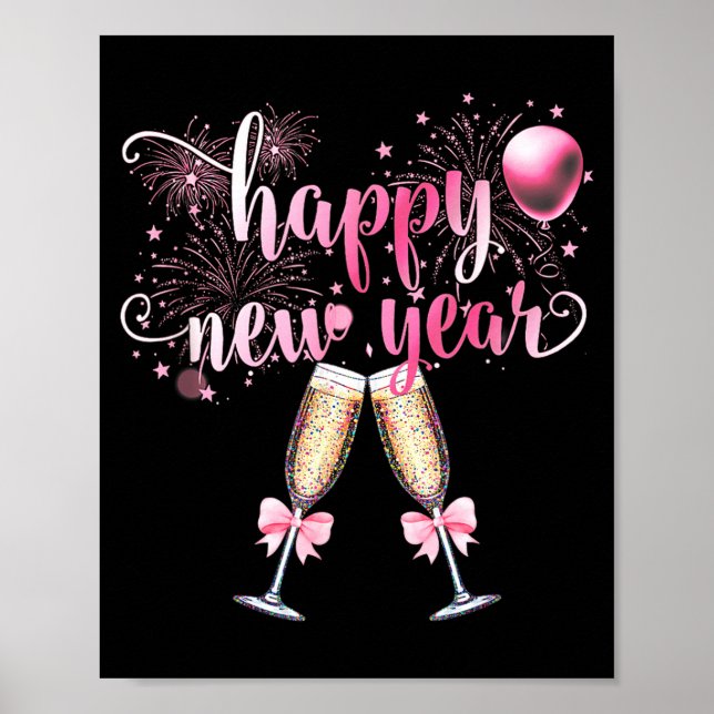 Happy New Year 2026, Cute Funny Gift Men, Women  Poster (Front)