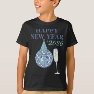 Happy New Year 2026 Disco Ball Celebration  T-Shirt