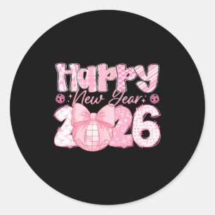 Happy New Year 2026 Eve Party Family Matching Men Classic Round Sticker